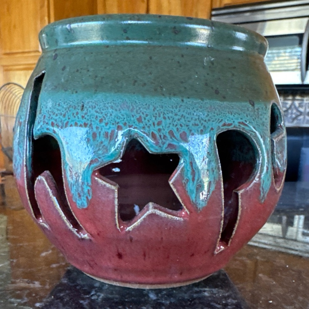 Handcrafted Alewine Pottery 2016 Candle Holder